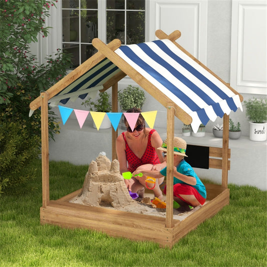 Wooden Sandbox,  for 3-7 Years Old Kids ( Amazon Shipping)（Prohibited by WalMart）