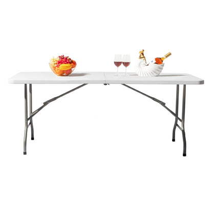 6FT Outdoor Courtyard Foldable Long Table