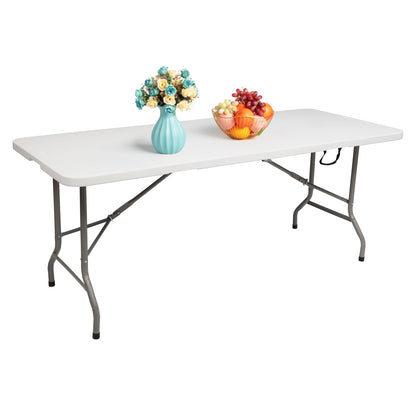 6FT Outdoor Courtyard Foldable Long Table