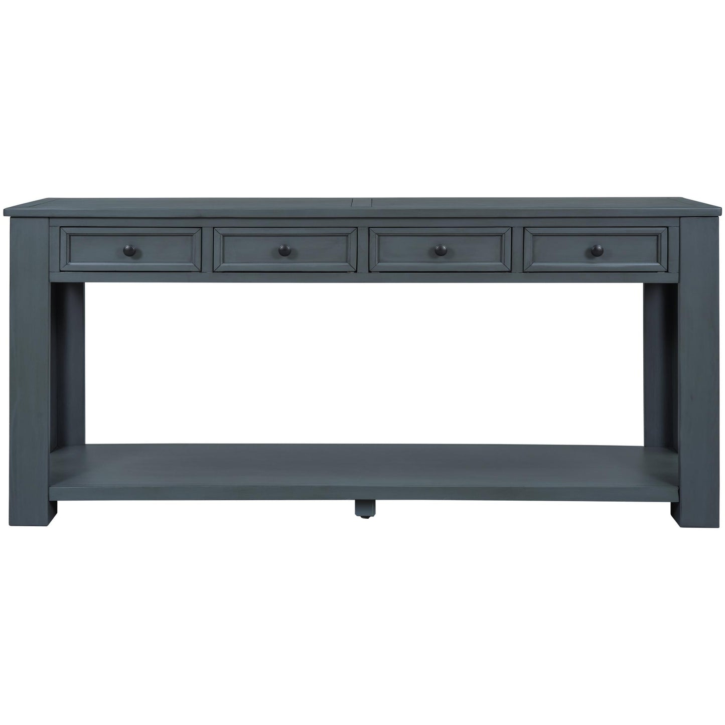 Console Table/Sofa Table with Storage Drawers and Bottom Shelf for Entryway Hallway (Navy)