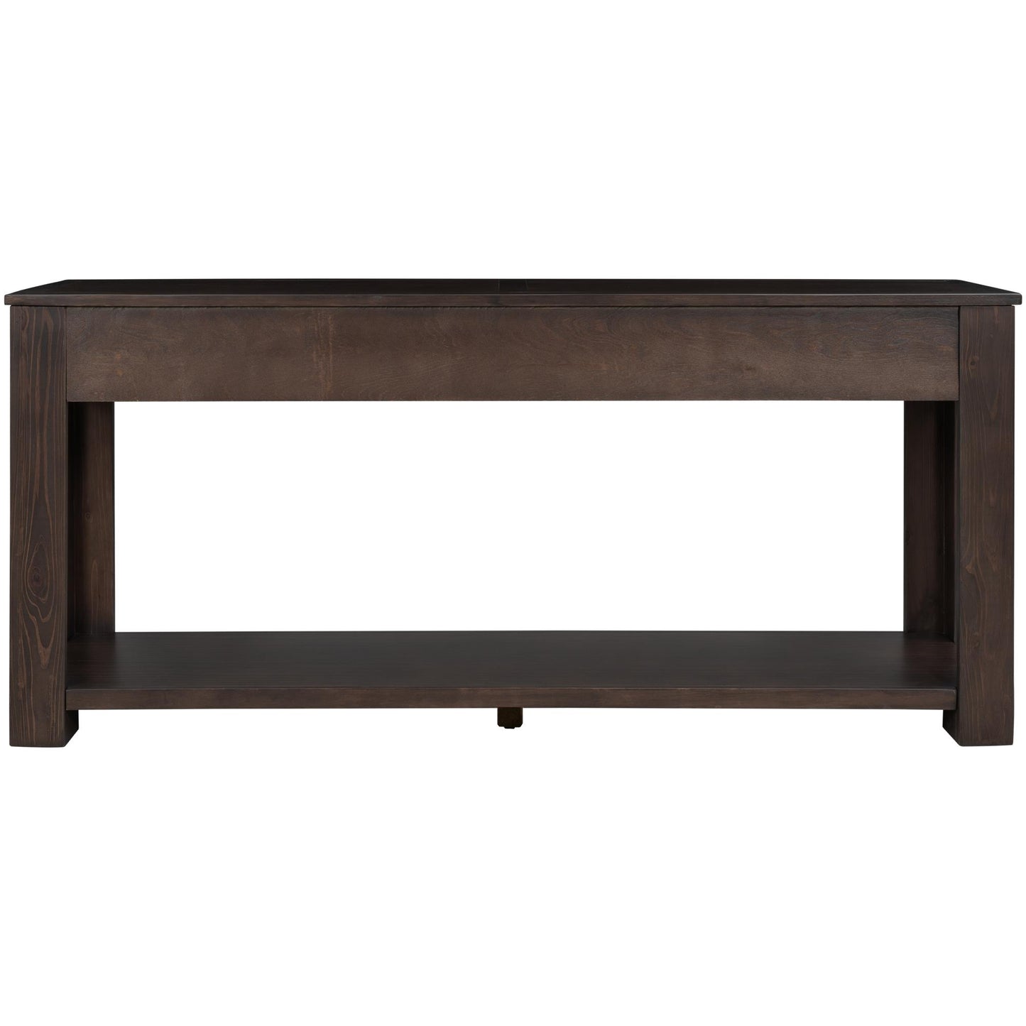 Console Table/Sofa Table with Storage Drawers and Bottom Shelf for Entryway Hallway(Espresso)