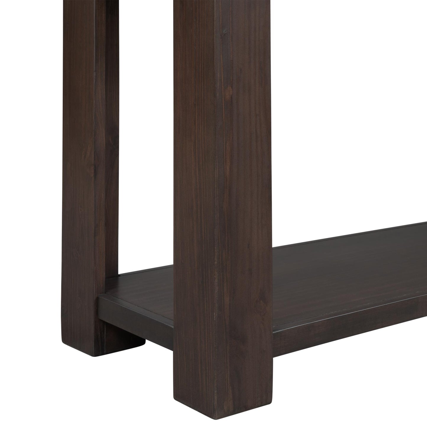 Console Table/Sofa Table with Storage Drawers and Bottom Shelf for Entryway Hallway(Espresso)