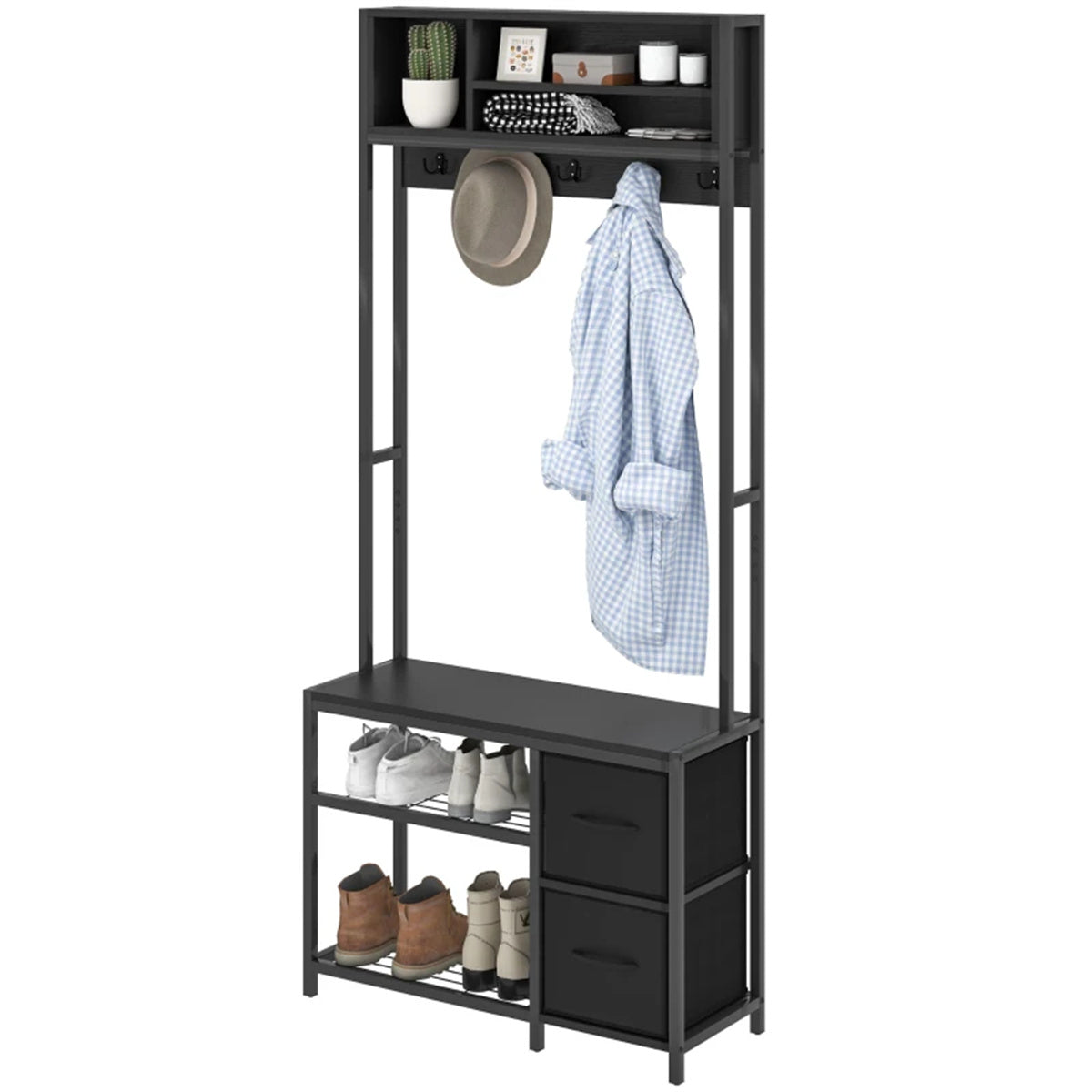 Hall Tree/Shoe Cabinet/Shoe Storage Cabinet ( Amazon Shipping)（Prohibited by WalMart）