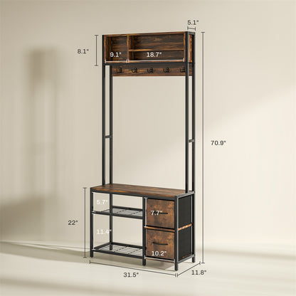 Hall Tree/Shoe Cabinet/Shoe Storage Cabinet ( Amazon Shipping)（Prohibited by WalMart）