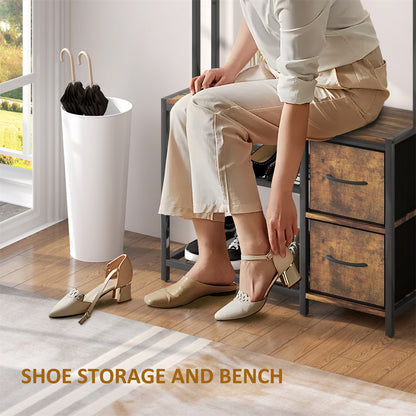 Hall Tree/Shoe Cabinet/Shoe Storage Cabinet ( Amazon Shipping)（Prohibited by WalMart）