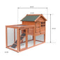 Easy To Assemble Wooden Rabbit House Chicken Coop