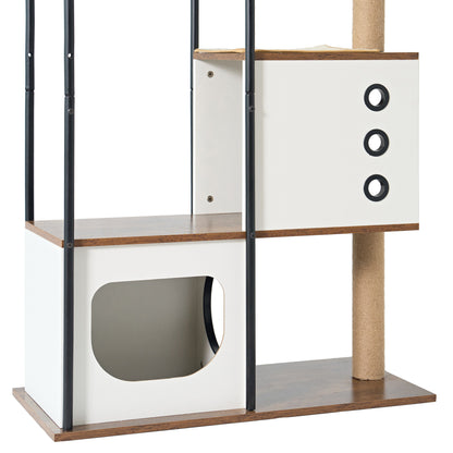 Cat Climbing Frame, Cat Tree, Modern Cat Tower, Multi-storey Cat Apartment