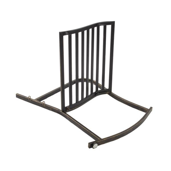 Flat Tube Single Rocking Chair Bronze Color